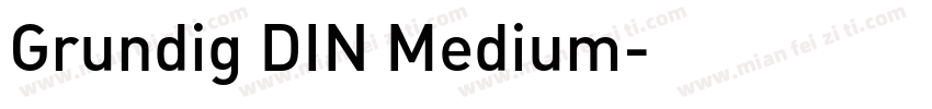 Grundig DIN Medium字体转换
